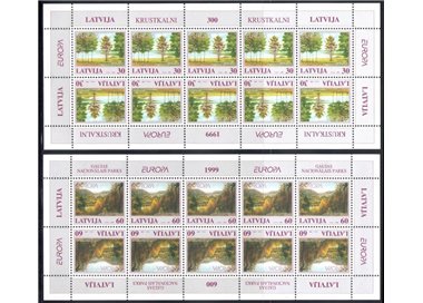 LETTONIA 1999 Europa 2 MF MNH**