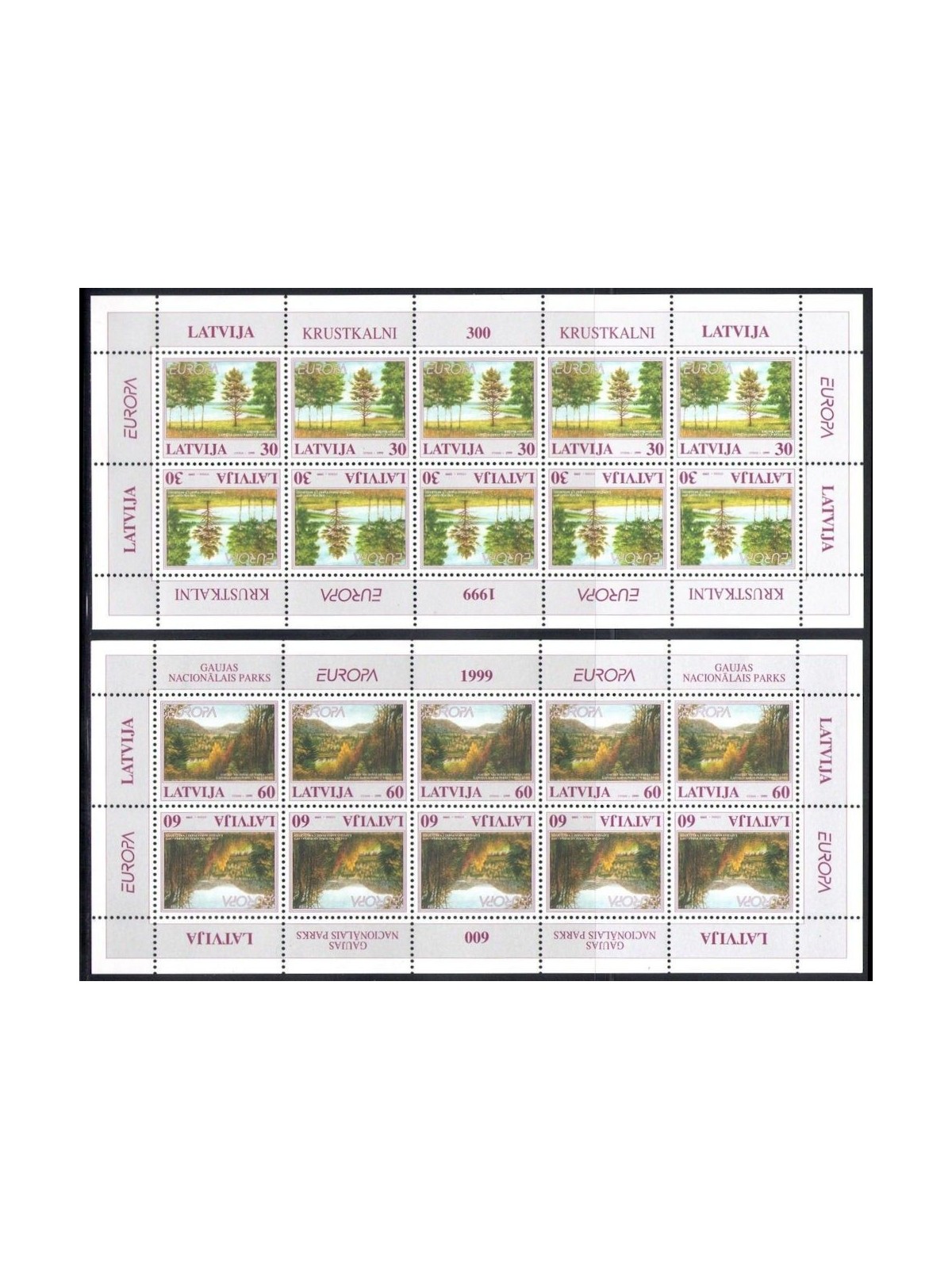 LATVIA 1999 Europe 2 m/s MNH**