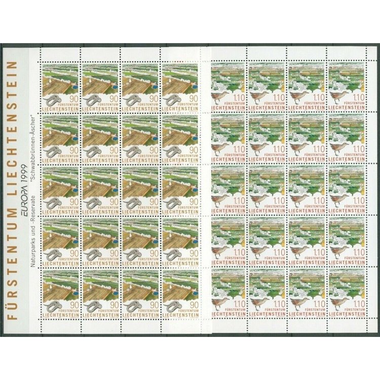 LIECHTENSTEIN 1999 Europa 2 MF MNH**