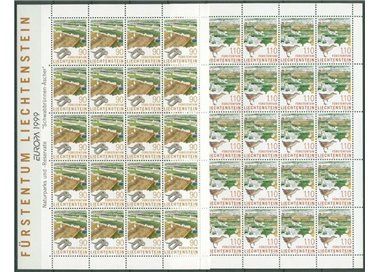 LIECHTENSTEIN 1999 Europa 2 MF MNH**