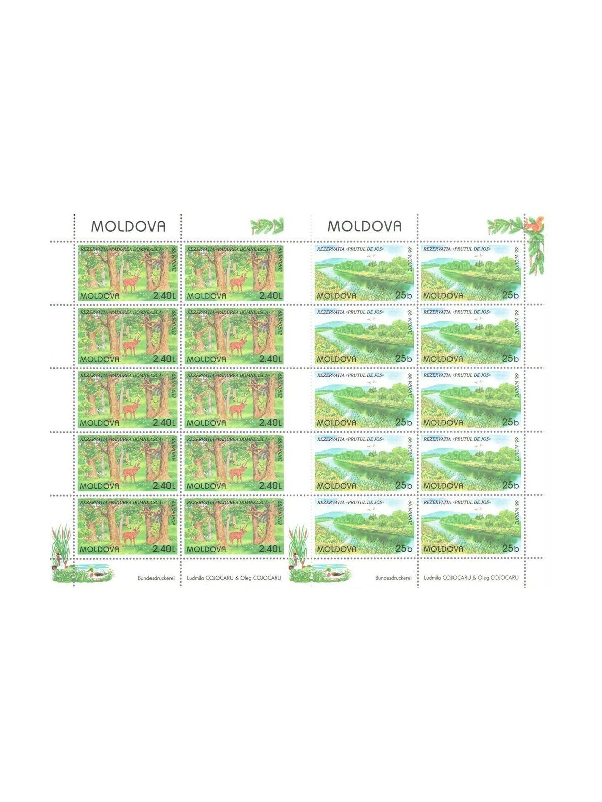 MOLDOVA 1999 Europe 2 m/s MNH**