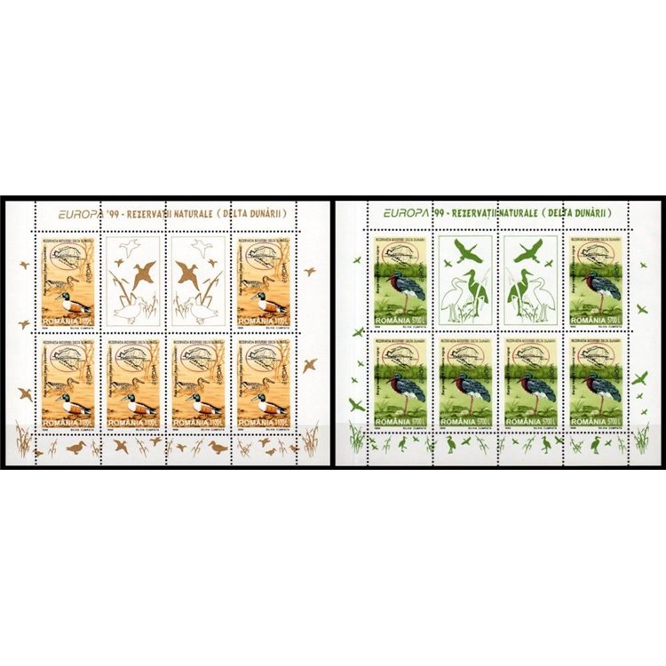 ROMANIA 1999 Europa 2 MF MNH**