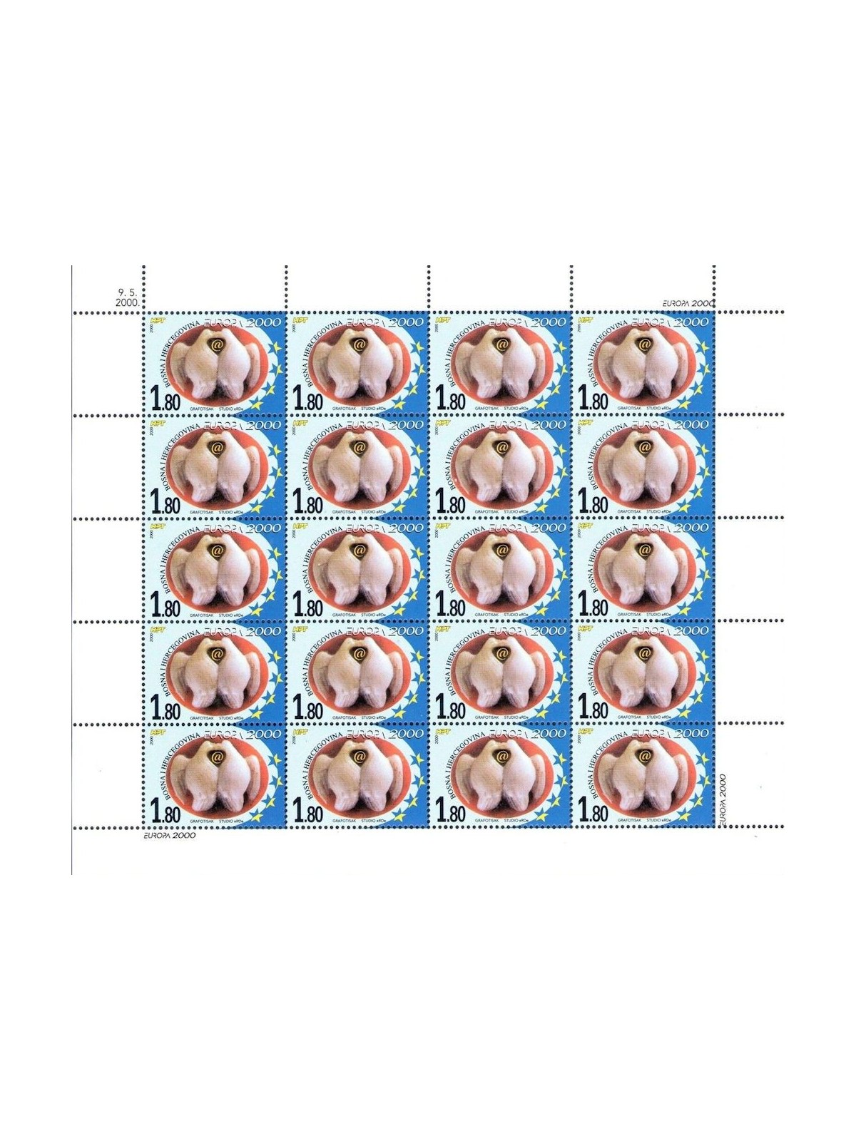 BOSNIA CROATA 2000 Europa MF MNH**