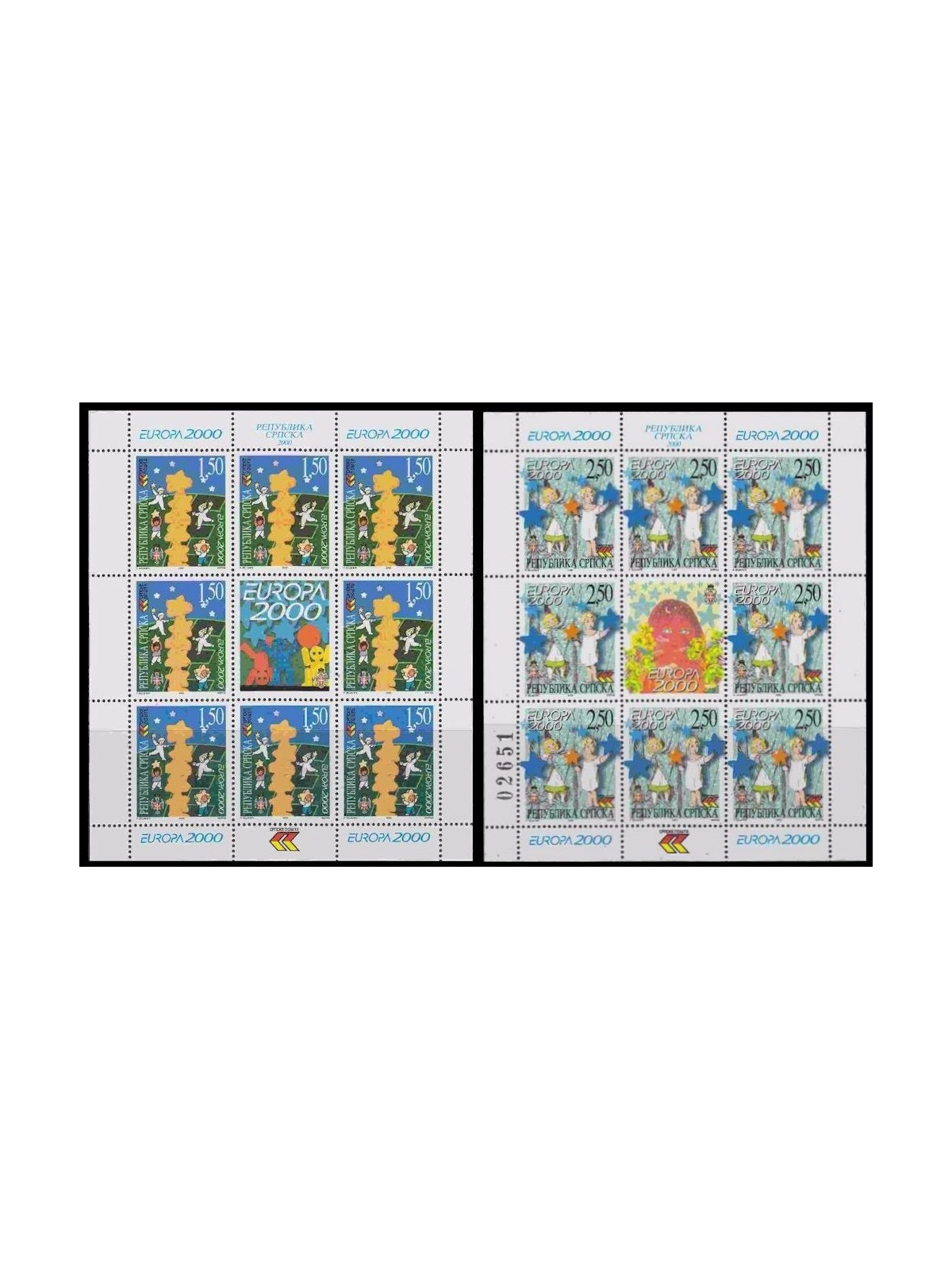 BOSNIA SERBA 2000 Europe 2 m/s MNH**