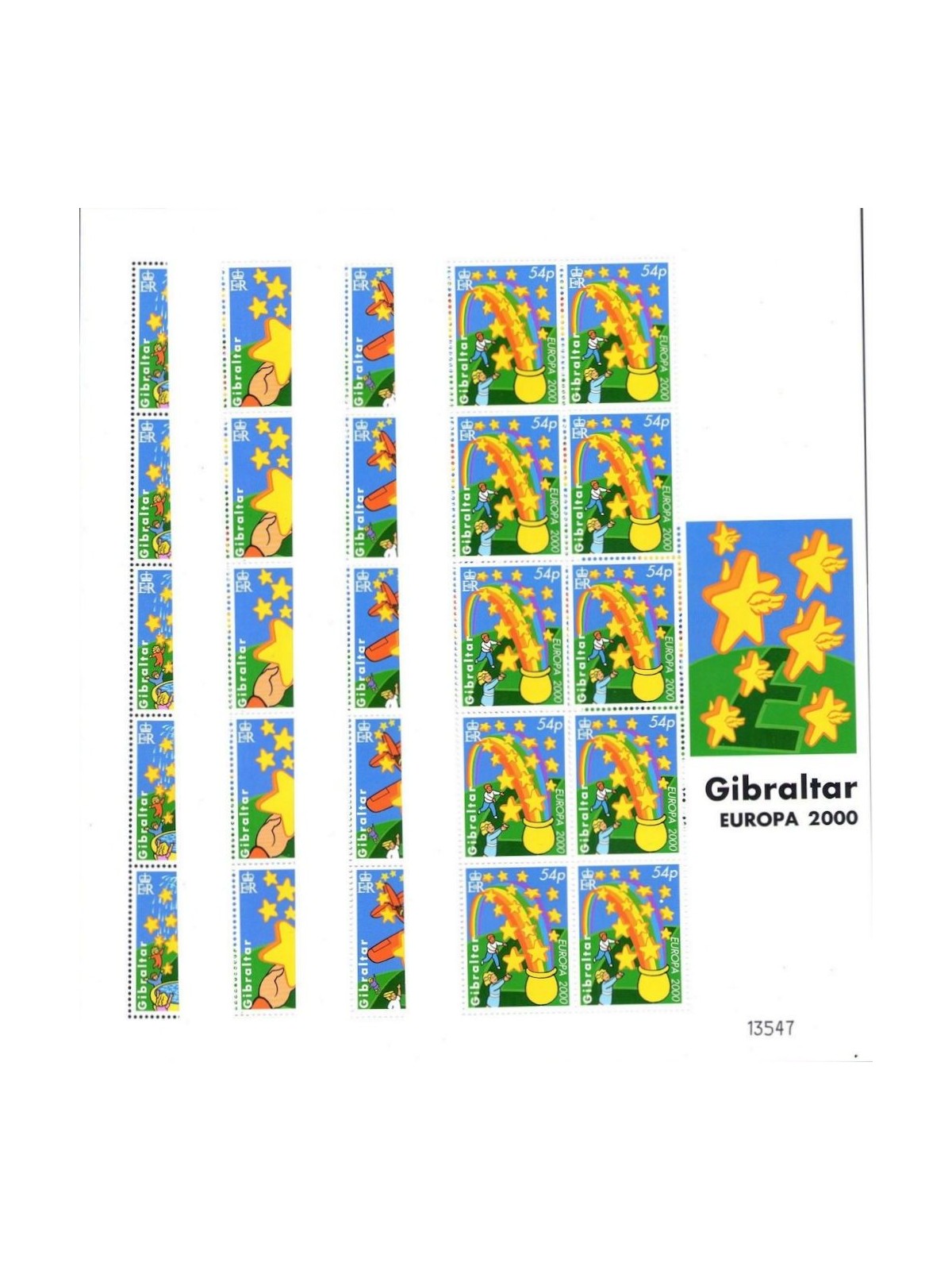 GIBRALTAR 2000 Europe 4 m/s MNH**