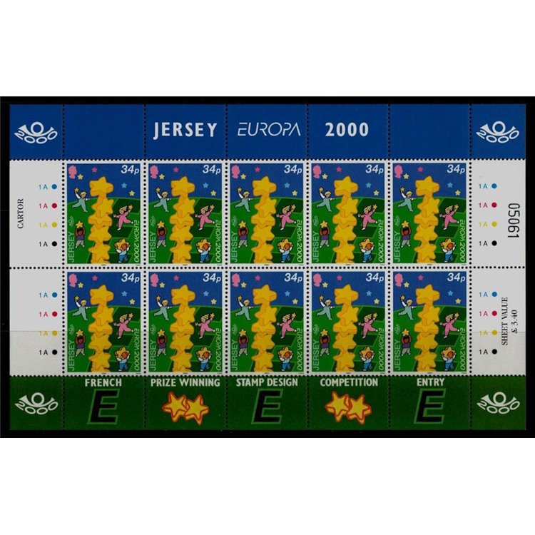 JERSEY 2000 Europe m/s MNH**