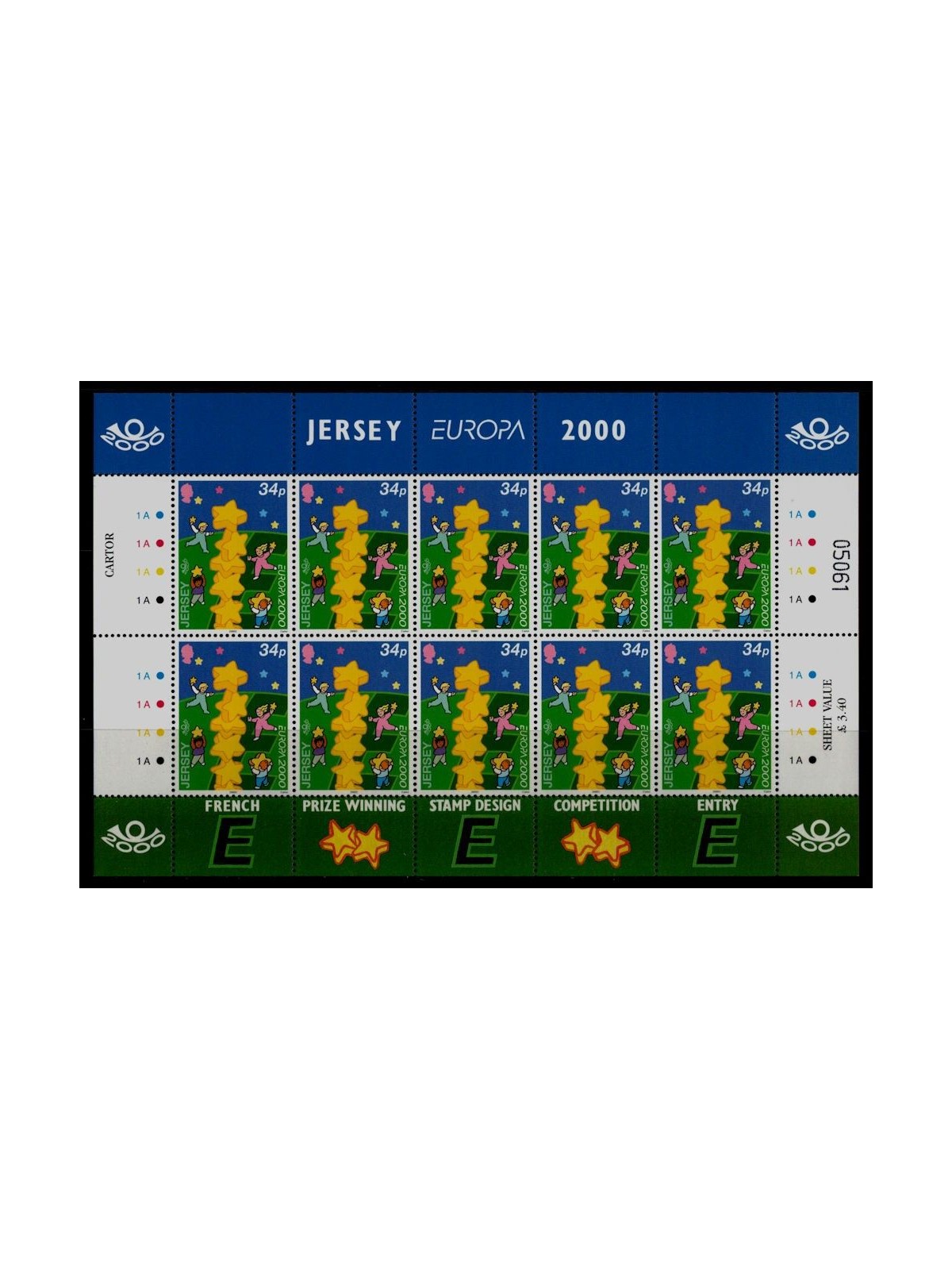 JERSEY 2000 Europe m/s MNH**