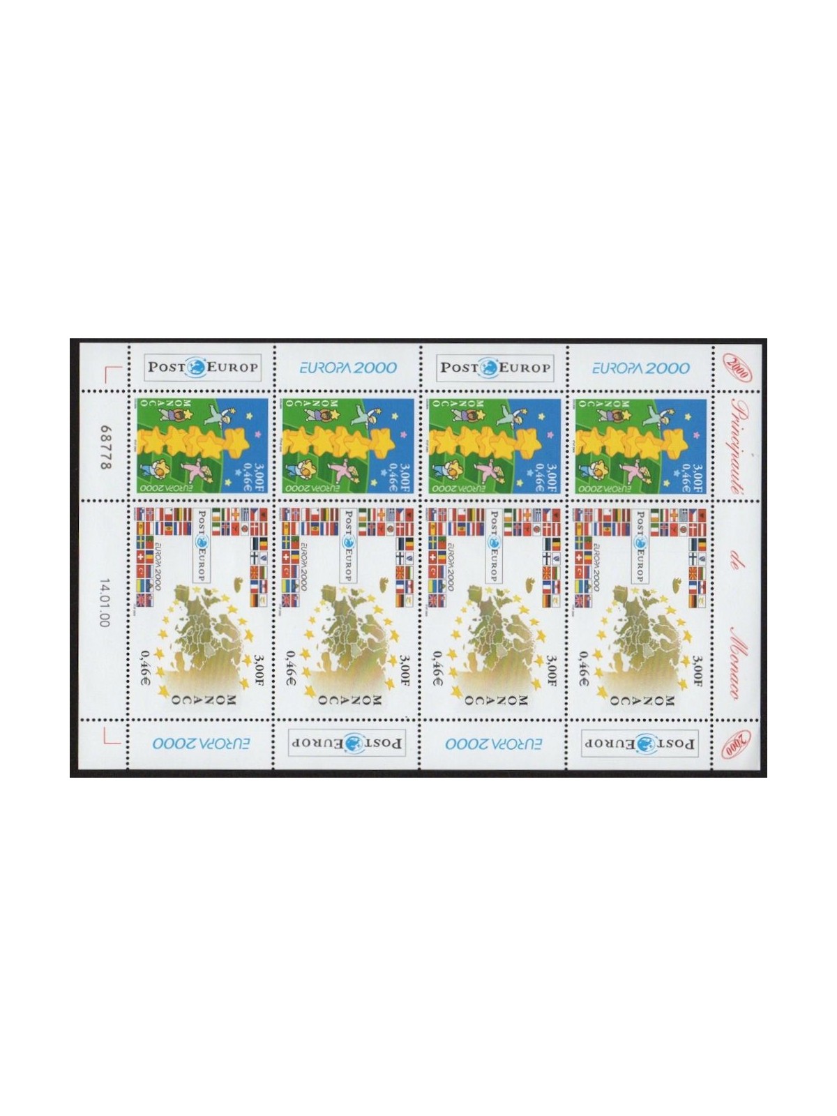 MONACO 2000 Europa MF MNH**