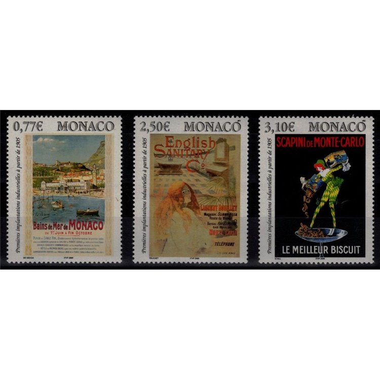 MONACO 2005 Locandine pubblicitarie 3v MNH**