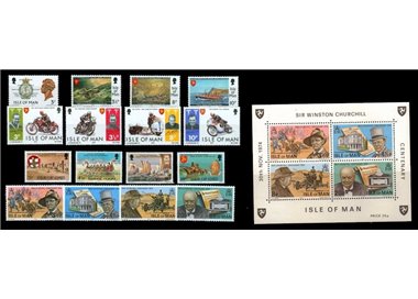 MAN 1974 Annata Completa 16v + 1 BF MNH**
