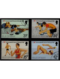 MAN 1986 Commonwealth Games 4v MNH**