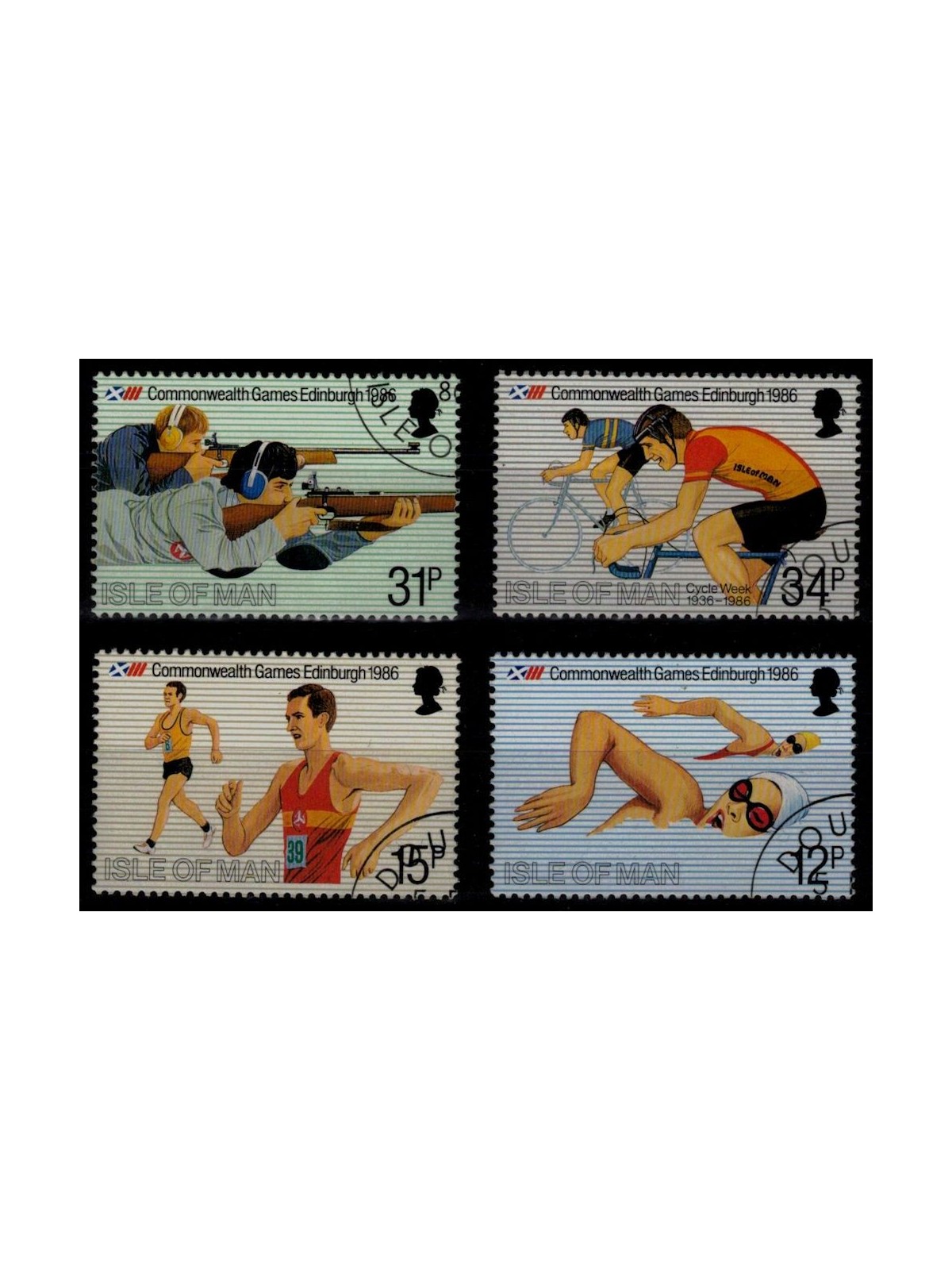 MAN 1986 Giochi del Commonwealth 4v MNH**
