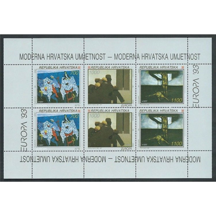 CROATIA 1993 Europe s/s MNH**