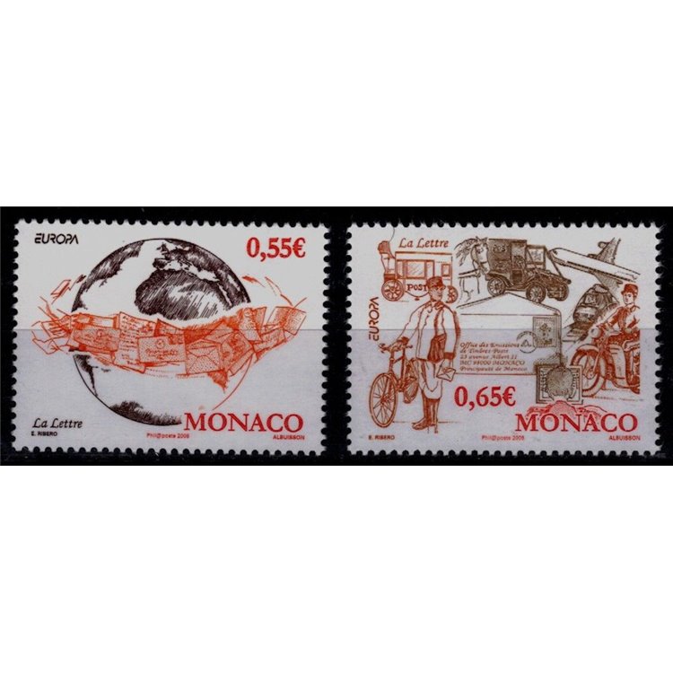 MONACO 2008 Europe 2v MNH**