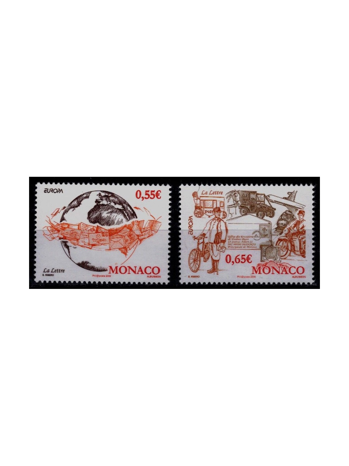MONACO 2008 Europe 2v MNH**