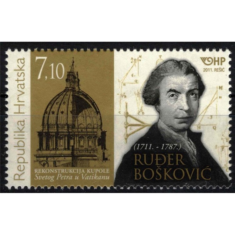 CROAZIA 2011 Rugjer Josip Boskovic MNH**