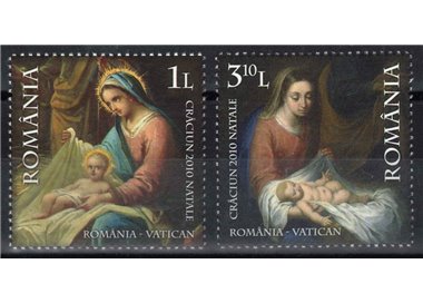 ROMANIA 2010 Christmas 2v MNH**