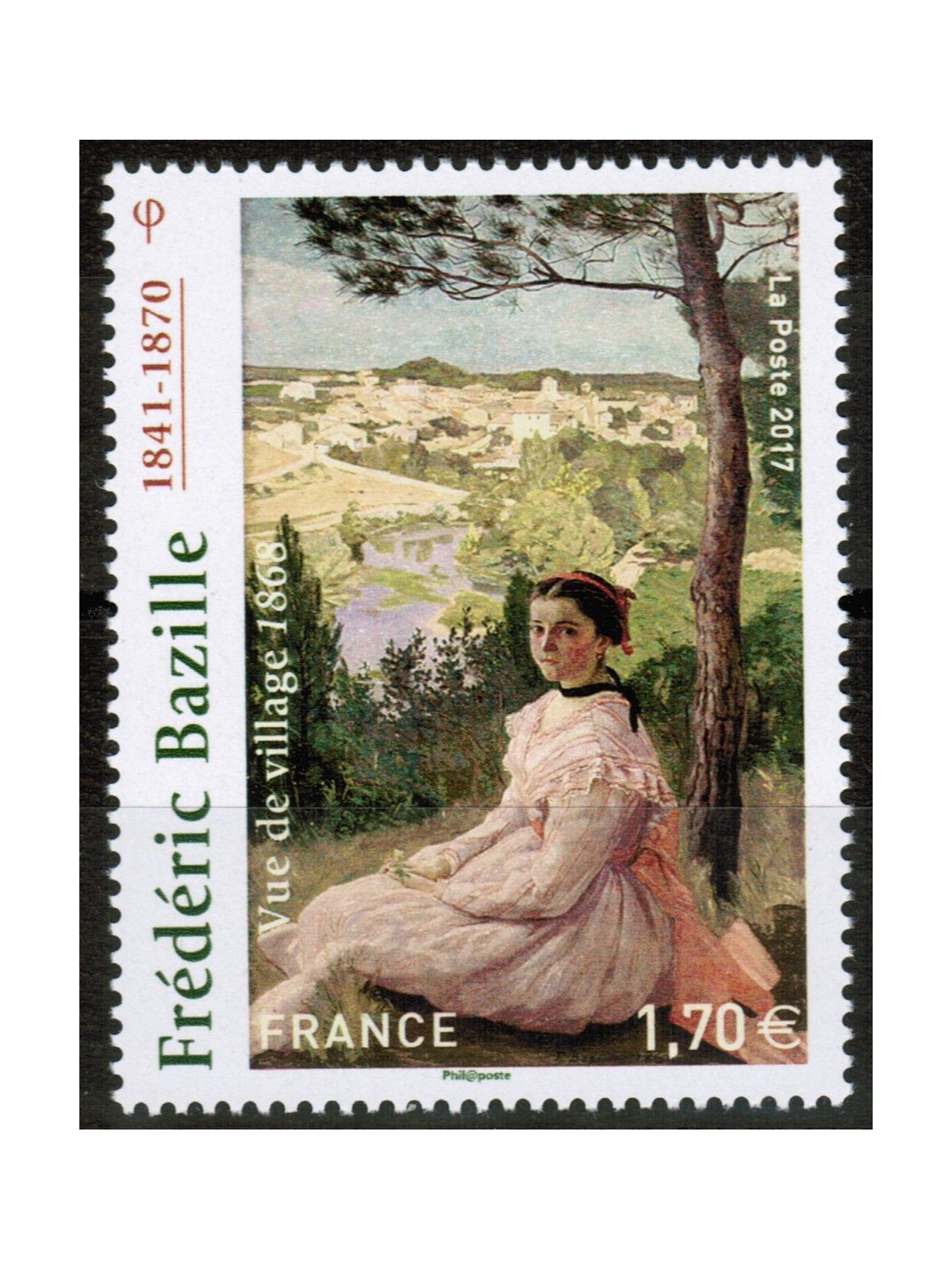 FRANCIA 2017 Arte (Frédéric Bazille) MNH**