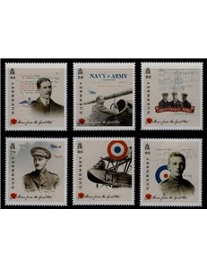 GUERNSEY 2017 Stories from the Great War (IV) 6v MNH**
