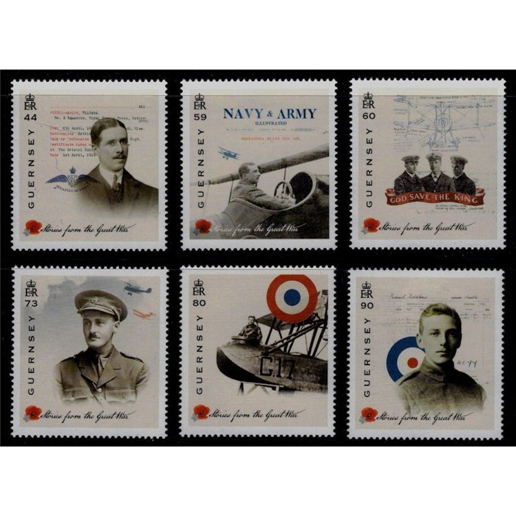 GUERNSEY 2017 Stories from the Great War (IV) 6v MNH**