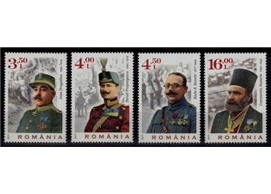 ROMANIA 2017 Heroes of World War I 4v MNH**