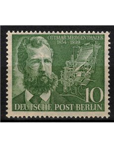 BERLIN 1954 Ottmar Mergenthaler MNH**