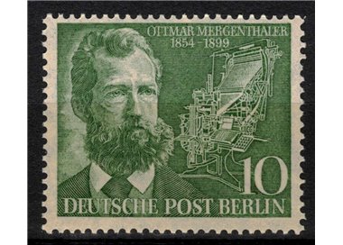 BERLINO 1954 Ottmar Mergenthaler MNH**