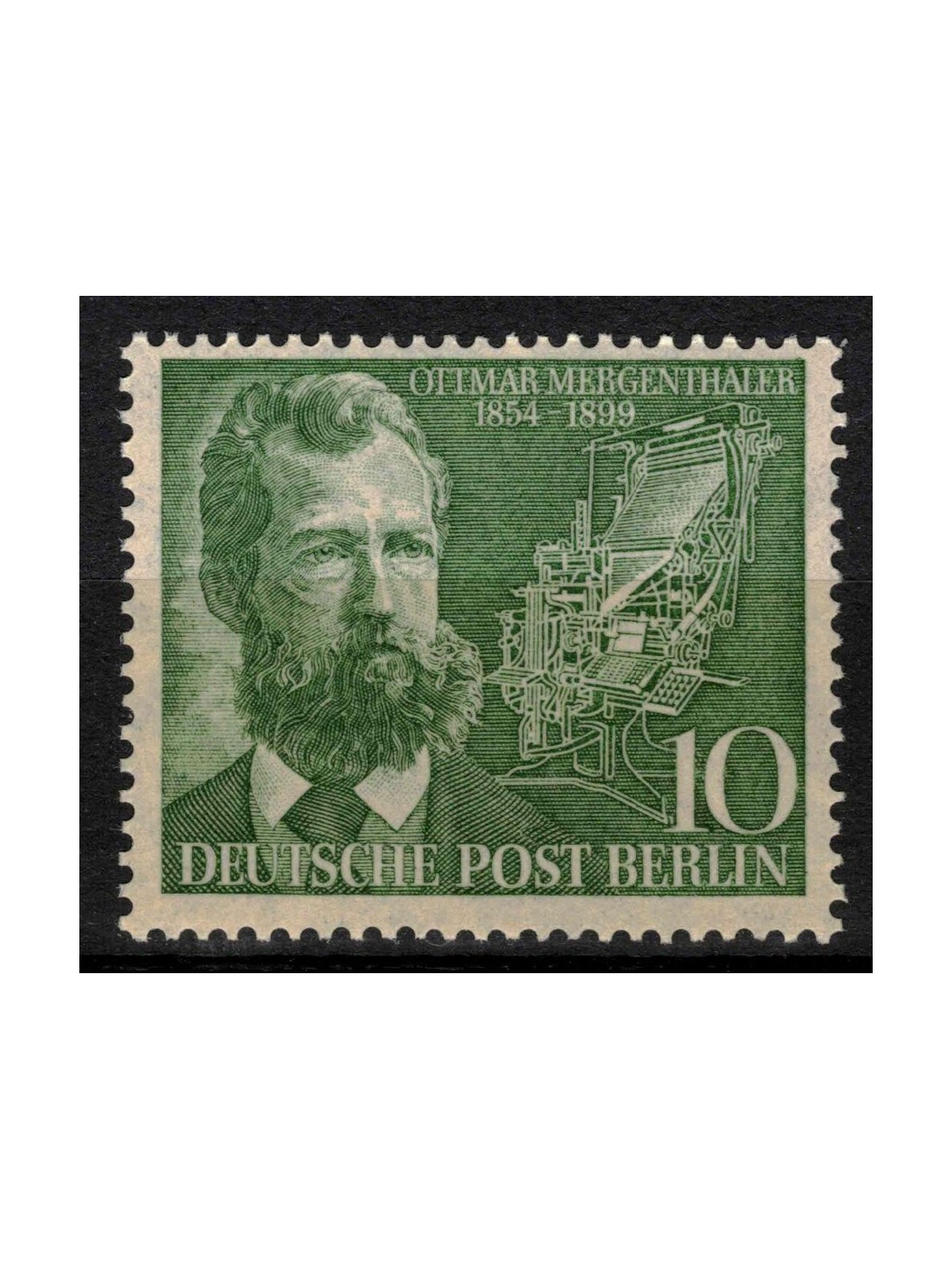 BERLINO 1954 Ottmar Mergenthaler MNH**