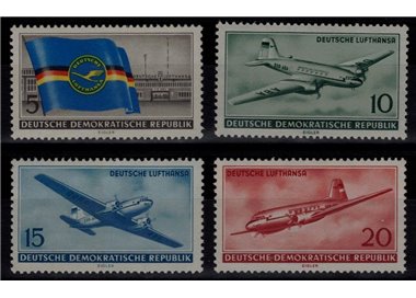 GERMANY DDR 1956 Beginning of civil flights 4v MNH**