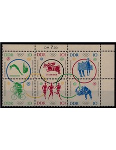 GERMANY DDR 1964 Olympic Games 6v MNH**