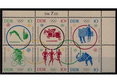 GERMANY DDR 1964 Olympic Games 6v MNH**
