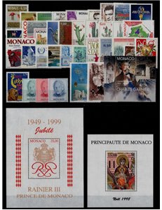 MONACO 1998 Annata Completa 38v + 2 BF MNH**