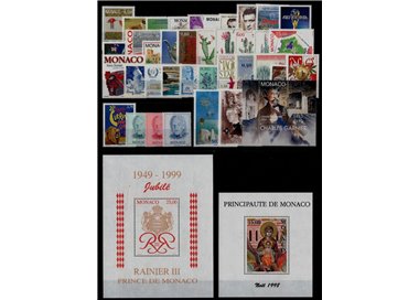 MONACO 1998 Annata Completa 38v + 2 BF MNH**