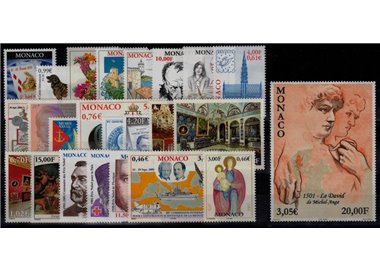 MONACO 2001 Annata Completa 24v MNH**