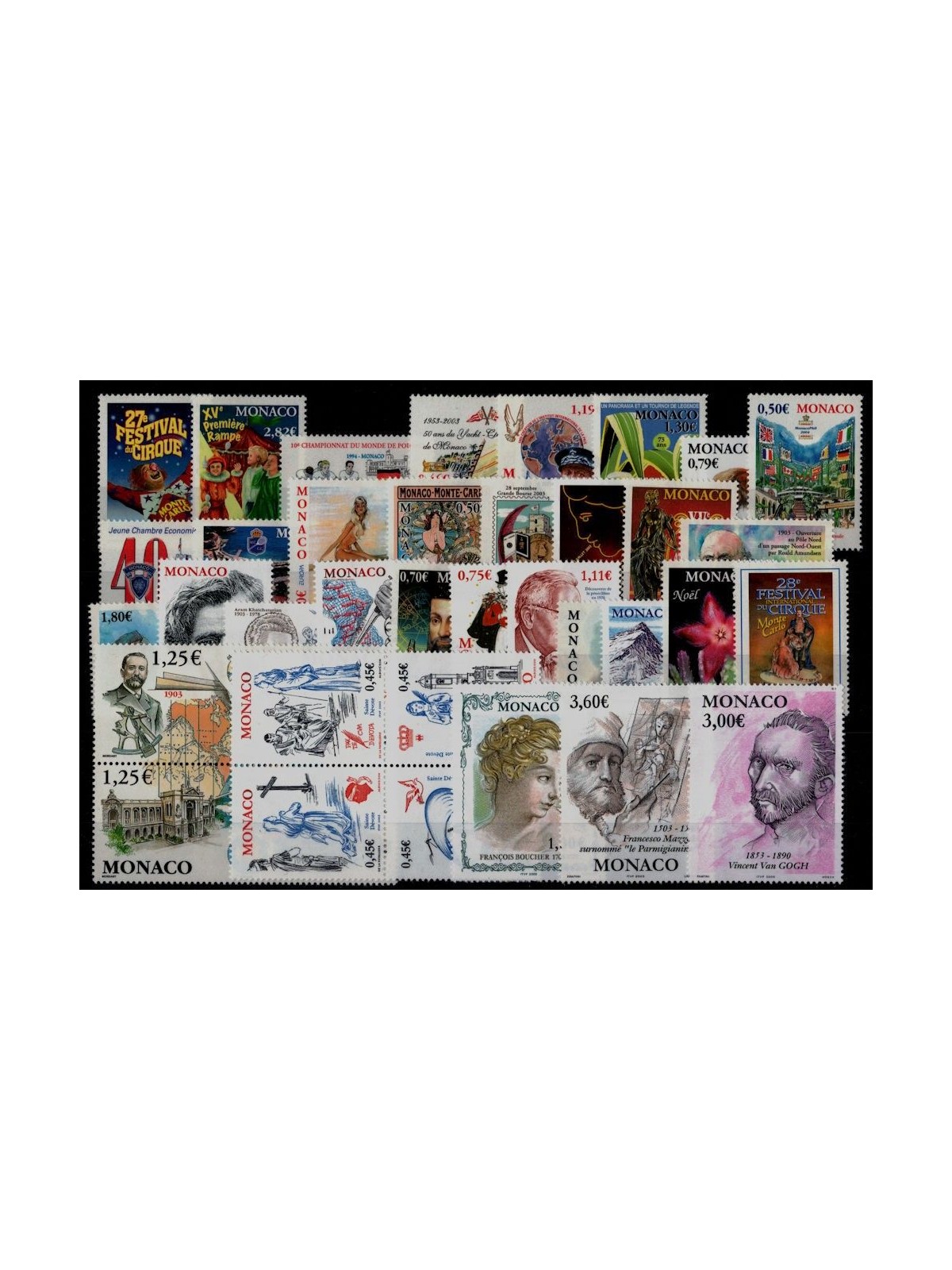 MONACO 2003 Annata Completa 36v MNH**