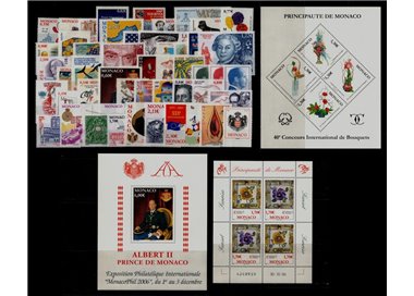 MONACO 2006 Annata Completa 53v + 3 BF MNH**