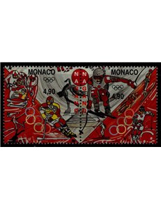 MONACO 1997 Giochi olimpici invernali 2v MNH**