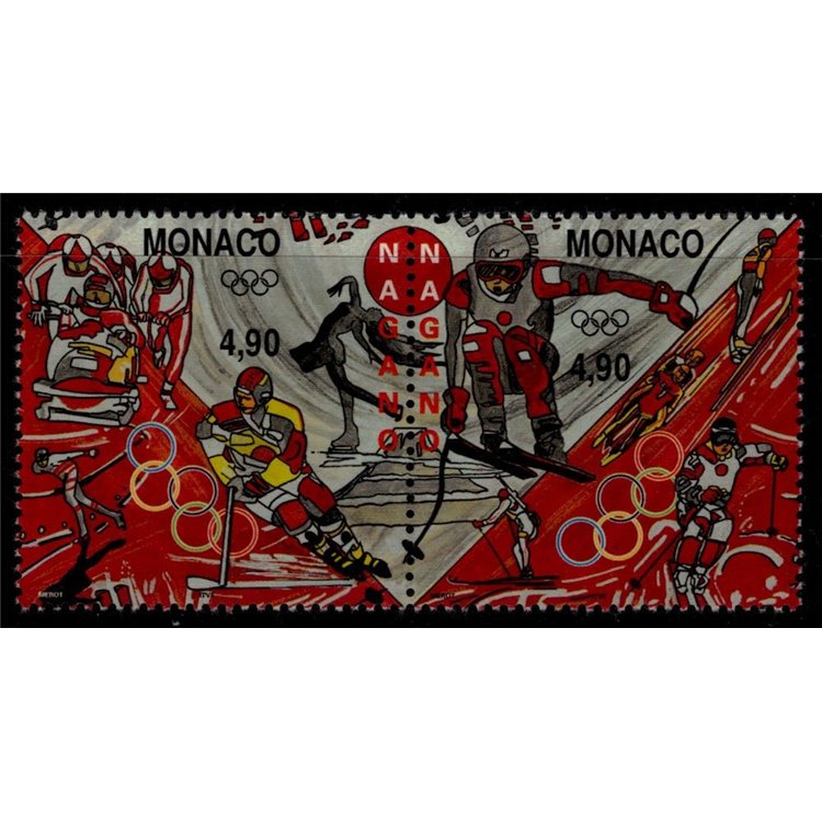 MONACO 1997 Giochi olimpici invernali 2v MNH**