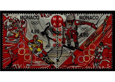 MONACO 1997 Giochi olimpici invernali 2v MNH**