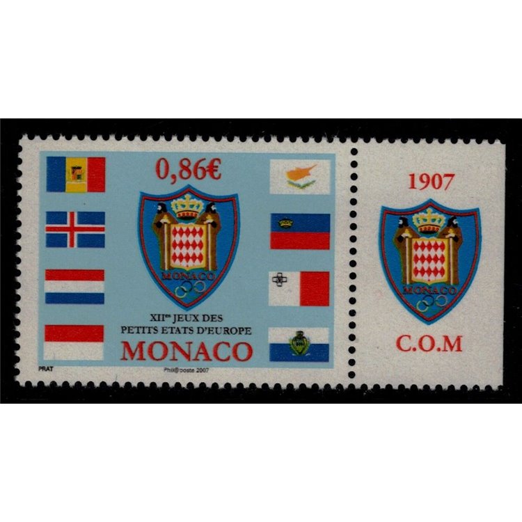 MONACO 2007 Games of the Small States MNH**