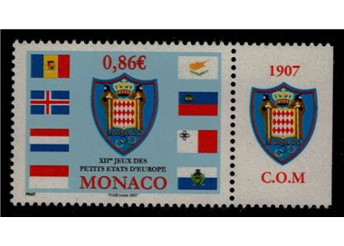 MONACO 2007 Giochi dei Piccoli Stati MNH**
