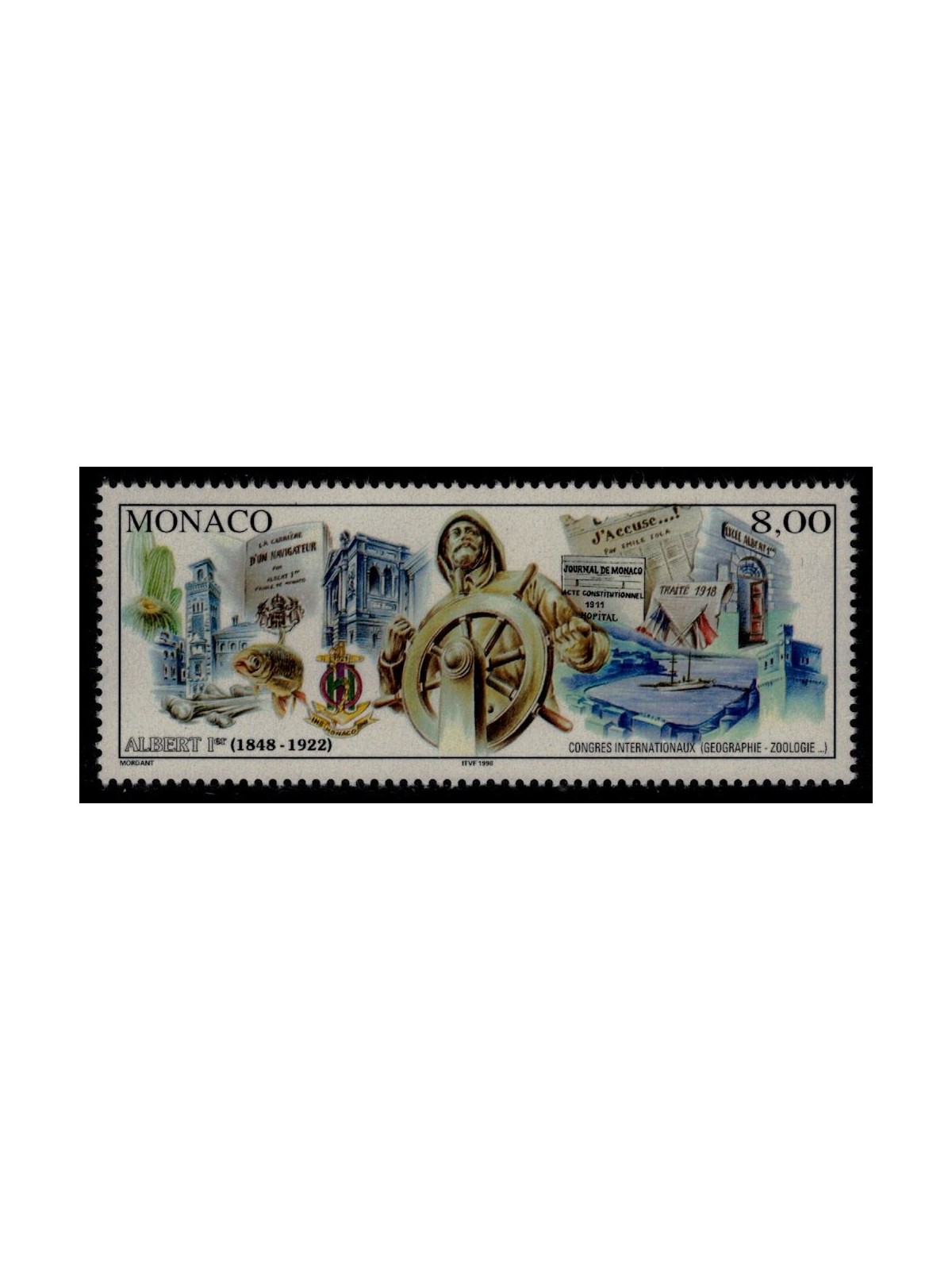 MONACO 1997 Anniversary Prince Albert MNH**