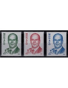MONACO 2005 Effigy of the Prince 3v MNH**