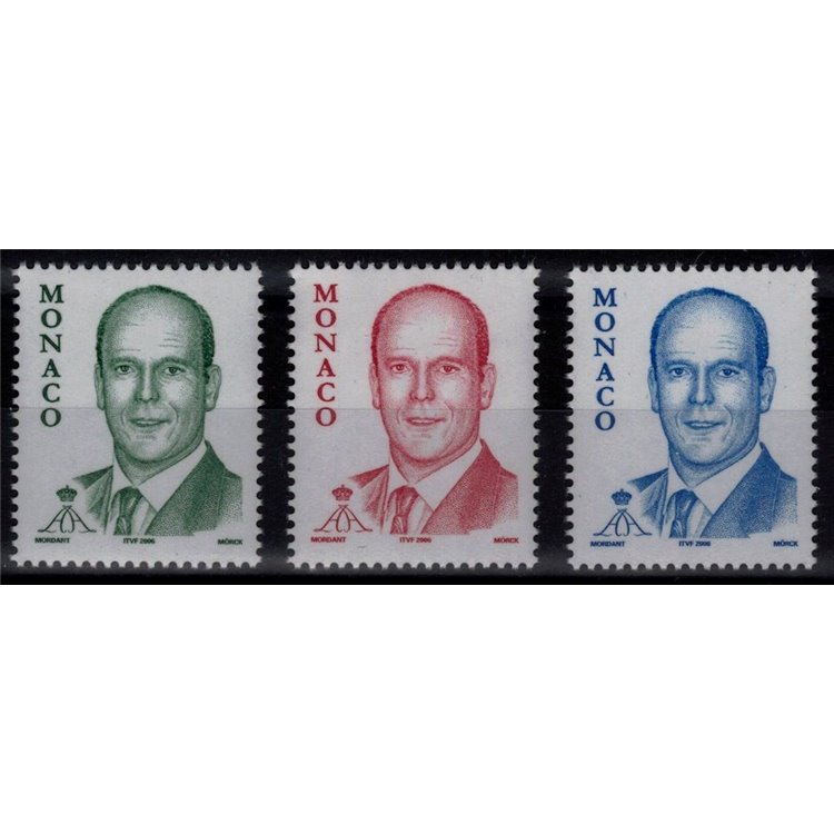 MONACO 2005 Effigie del Principe 3v MNH**