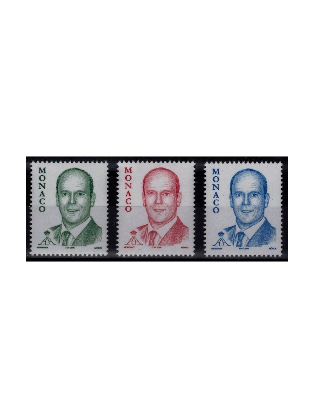 MONACO 2005 Effigy of the Prince 3v MNH**
