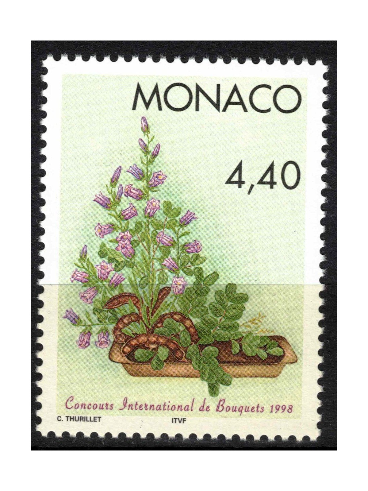 MONACO 1997 Composizione floreale MNH**