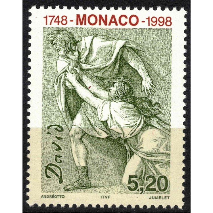 MONACO 1997 Jacques Louis David MNH**