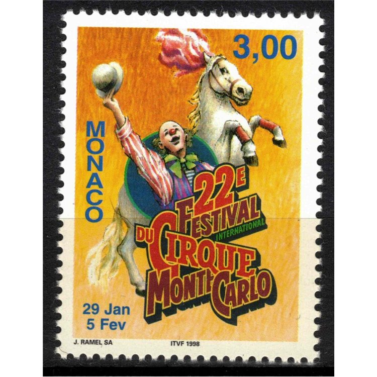MONACO 1997 Festival Internazionale del Circo MNH**