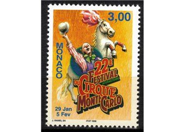 MONACO 1997 International Circus Festival MNH**