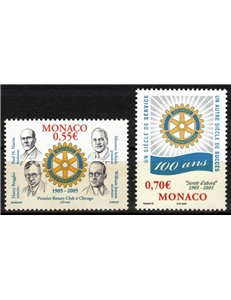 MONACO 2005 Rotary International 2v MNH**